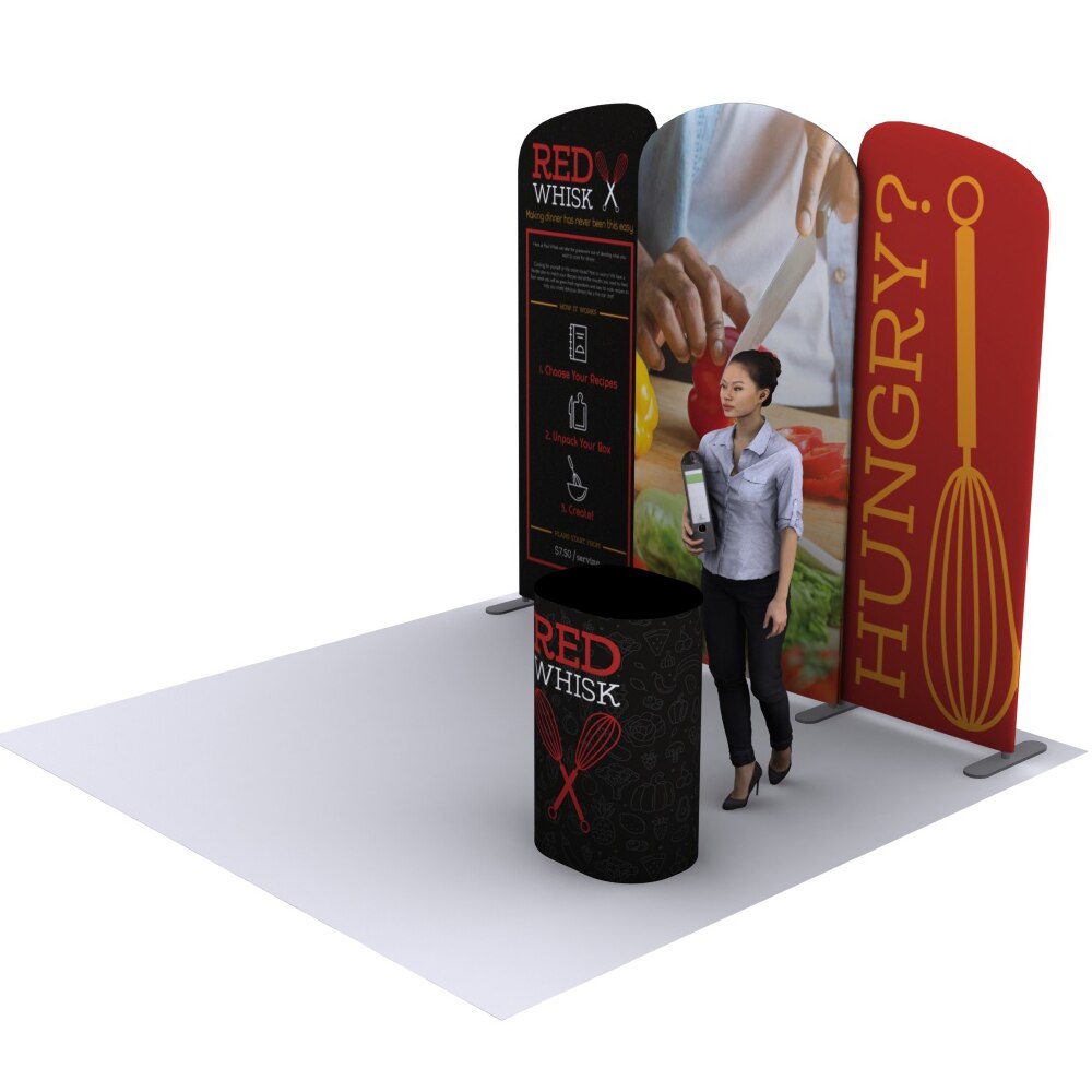 EZ Tube® Connect 10 ft. Kit B (3 x 4 x 3 ft) — Single Sided Graphic Package